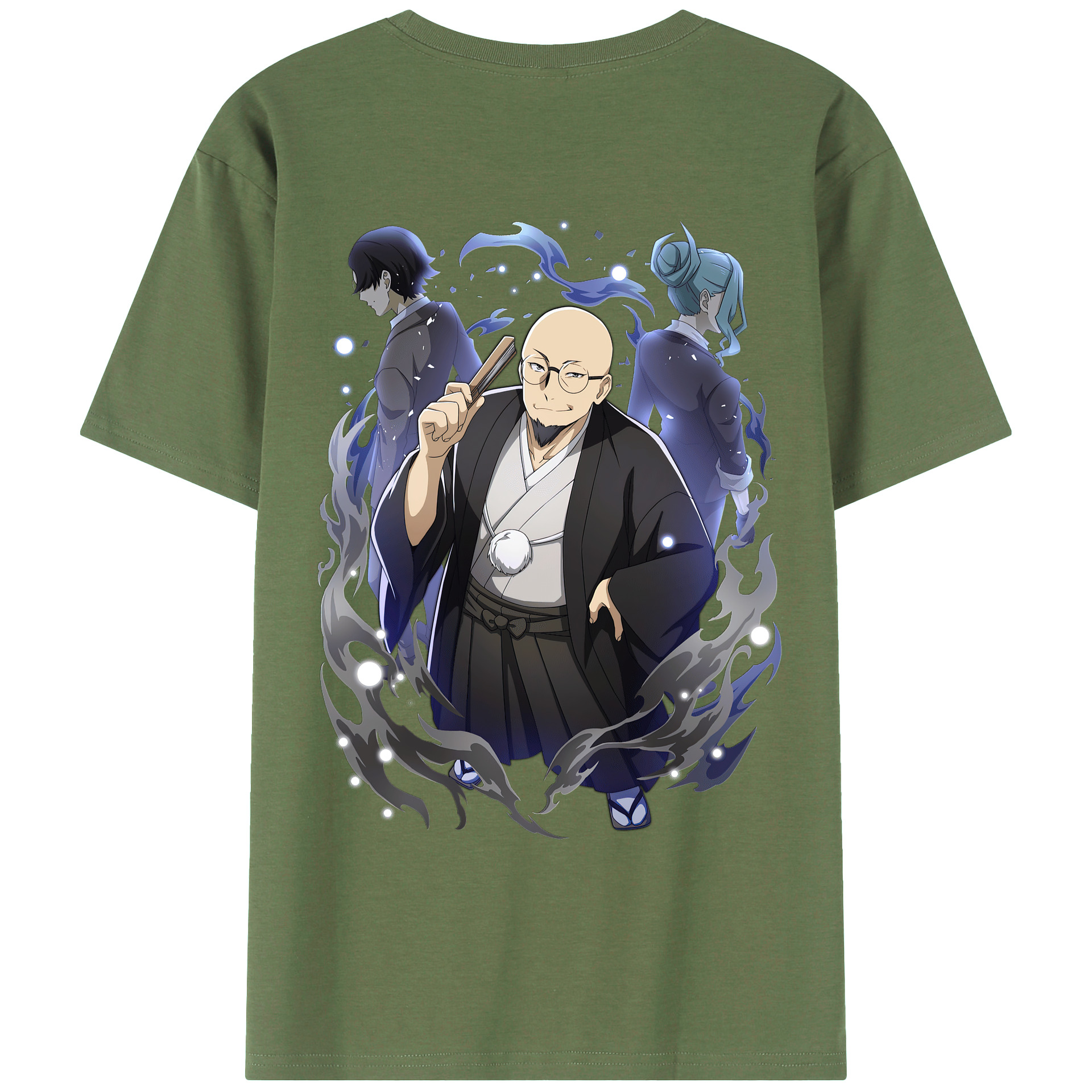 （画像用） 文豪ストレイドッグス Bungo Stray Dogs 綿100％ メンズ半袖Tシャツ（バックプリント） 通気性